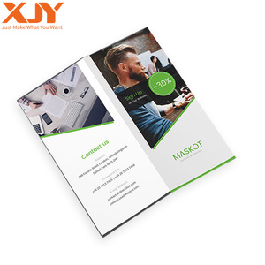 XJY Glossy Paper Folded <strong>Company</strong> Profile Pamphlet Product Instructions Manual Custom <strong>Flyer</strong> Leaflet Printing Service - Product Image 3