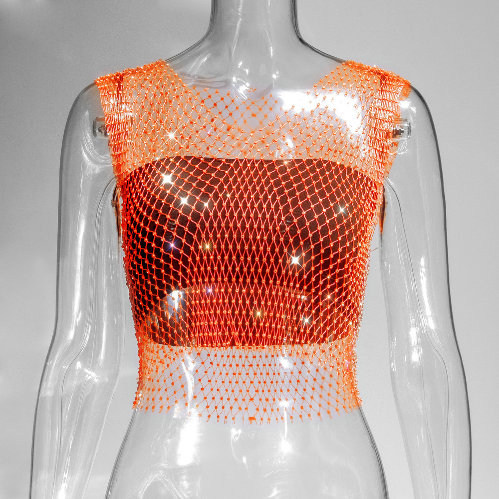 Orange V-neck