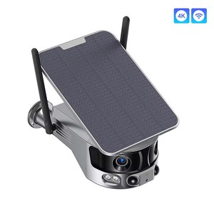 กล้องเลนส์คู่4K 8MP เลนส์คู่มุมมองกว้างพิเศษกล้องเลนส์คู่ IP Wi-Fi 4G PTZ กล้องเลนส์คู่4K พร้อมแผงโซลาร์เซลล์ - Product Image 3
