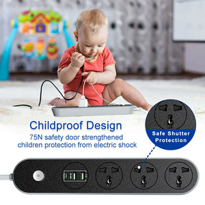 Удлинительное гнездо PD20W Type-C с быстрой зарядкой, USB-разъём, 3-стороннее универсальное Удлинительное гнездо - Product Image 6