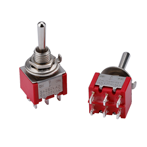 Hot Selling Factory Price 12.5MM Rod With Handle Cap Type ON-ON DPDT Toggle <strong>Switch</strong> M6 Threaded Bushing With 6Pin Solder Terminal - Product Image 4