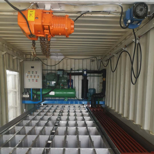Máquina Industrial de bloques de hielo con diseño de contenedor, fabricante de bloques de hielo de 5 toneladas
