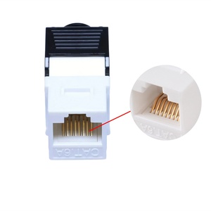 OEM RJ45 Cat6 180度UTP非屏蔽模块化梯形插孔，用于网络FTP连接器和接线板模块 - Product Image 3