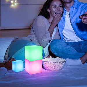 Kích thước nhỏ <span class=keywords><strong>Led</strong></span> Cube chiếu sáng chiếu sáng trang trí cho bóng Nhà ánh sáng ban đêm hoặc bảng sử dụng thanh ghế Loại sản phẩm - Product Image 6