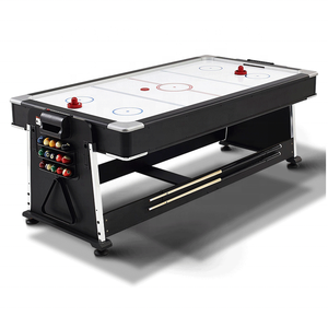 工場直接販売<span class=keywords><strong>4</strong></span> <span class=keywords><strong>in</strong></span> <span class=keywords><strong>1</strong></span> 7FTマルチゲームプールビリヤードテーブル、エアホッケーテーブル、ダイニングトップ付き卓球台 - Product Image 5