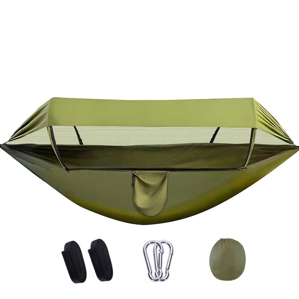 Parasol de 260x140 cm - Verde militar - Configuración estándar