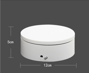 Turntable-BKL 12cm Remote Control Photography 360 Turntable Electric <strong>Rotating</strong> Product <strong>Display</strong> Rotary Base - Product Image 2