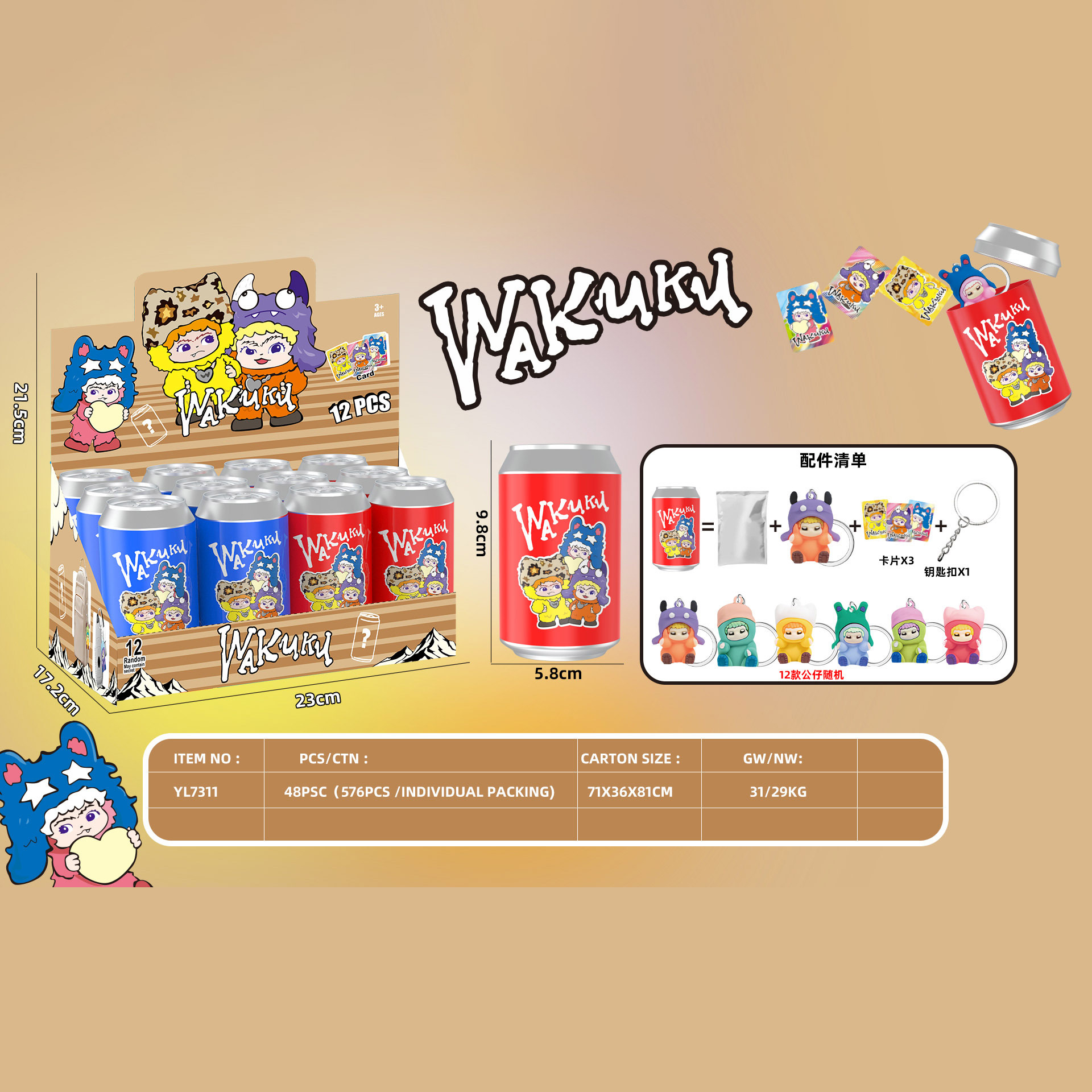 Wakuku easy-open can