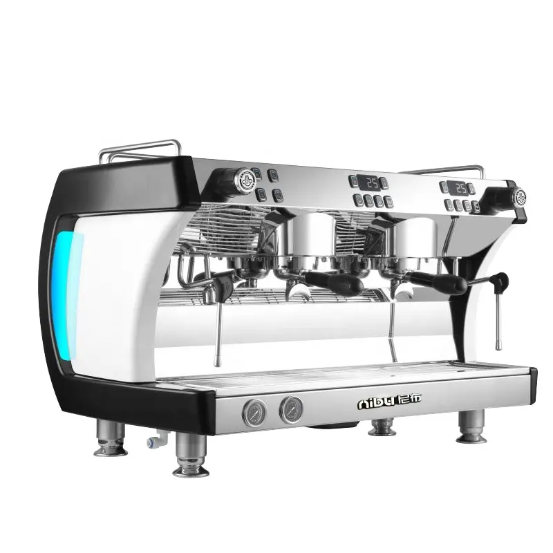 전문 2 보일러 더블 그룹 카푸치노 이탈리아어 Expresso 커피 메이커 자동 카페 에스프레소 커피 기계