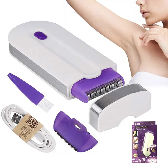 Epilatore ricaricabile USB per donne strumento portatile per la depilazione rasoio rotante corpo viso gamba Bikini depilatore labbra