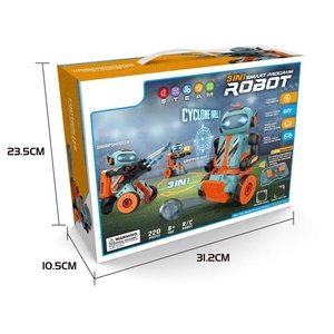 3 in 1 smart programmation robot da calcio fai da te assemblare kit di costruzione di robot pinza di interazione e sharpshooter STEM rc robot toys - Product Image 6