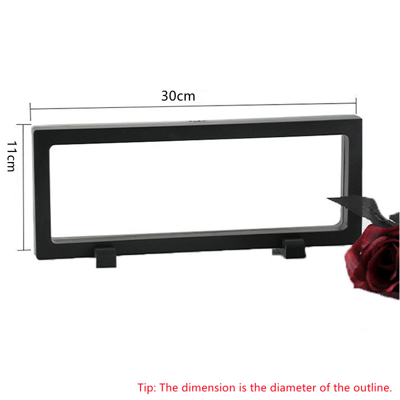 Black frame, 30*11cm, with a pair of bases