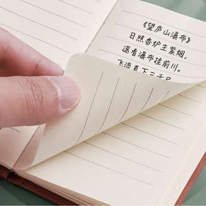 HK a7 notebook piccolo taccuino tascabile notebook portatile piccolo notebook retrò colore studente - Product Image 4