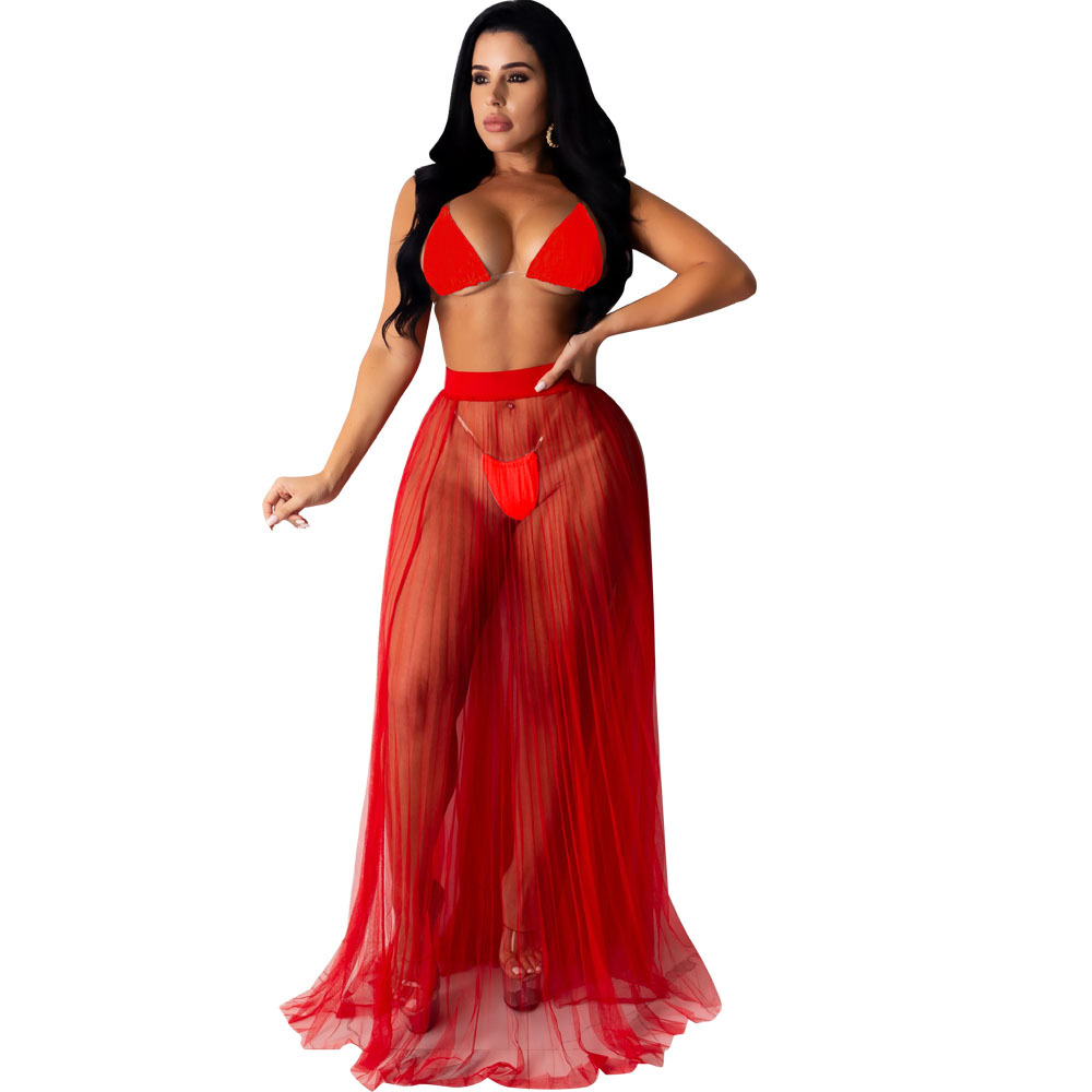 Ensemble trois pièces rouge