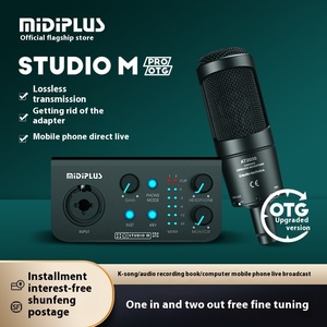 Midiplus Studio M Pro OTG 1in2out USB Audio Interface Phone Computer Live Broadcast Sound Card Equipment with Recording Music - Product Image 6