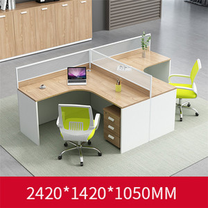 Mesa de Trabajo modular de lujo para oficina, juegos en forma de l, 3 y 4