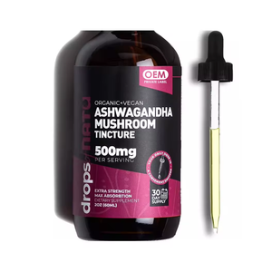 Biocaro özel etiket organik ashashandha KSM 66 kök ekstresi sıvı ashashandha bilişsel fonksiyon ve odak güçlendirici düşer - Product Image 6