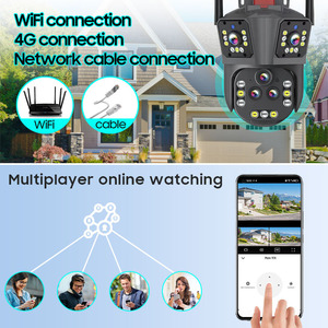 LEVOFAST新款20X光学变焦五镜头PTZ WIFI安全摄像机<span class=keywords><strong>20MP</strong></span> <span class=keywords><strong>IP</strong></span>闭路电视摄像机室外防水8k摄像机