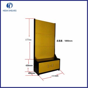 POP Hardware Werkzeuge Rack Display Stehen einzelhandel perforierte haar verlängerung metall display-ständer mit haken - Product Image 4