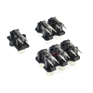 2/4/6 yollu rca stereo ses dişi jack AV ses girişi soketli konnektör Lotus sıra amplifikatör arayüzü sinyal 2/4/6 delik - Product Image 2