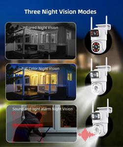 Regis Icsee 6MP Dual Lens WIFI <strong>Security</strong> <strong>Camera</strong> PTZ Color Night Vision Outdoor Wireless CCTV WiFi Surveillance <strong>Camera</strong> - Product Image 6