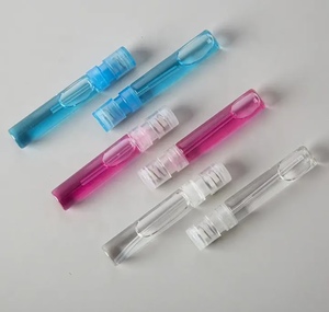 2ml 3ml <strong>5ml</strong> clear Fragrance All Plastic Outside Spring Mini Snap on Spray with Cap Gift with Box <strong>Perfume</strong> Refillable Glass Bottle - Product Image 2