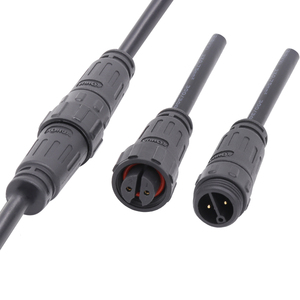 Wall Washer Lamp System DC Power <strong>Input</strong> <strong>Output</strong> 2pin Cable <strong>Connector</strong> M16 Male Female Straight <strong>Connector</strong> Molded Cable LED <strong>Connector</strong> - Product Image 2