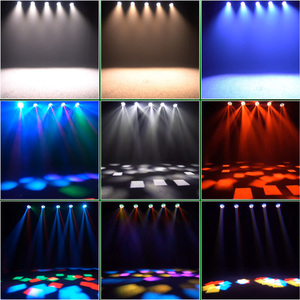 ไฟเวที RGBW นำแสง RGBW ขนาดมินิ7X40W ลำแสงขยับหัวไฟควบคุมจุดพร้อมแถบไฟสำหรับดีเจดิสโก้คลับปาร์ตี้ - Product Image 4