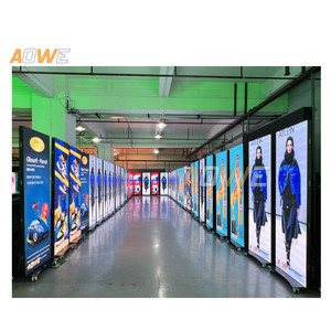 Aowe P1.5ความละเอียดสูง P1.8 P1.6 P1.2หน้าจอ LED P2 P หน้าจอแสดงผลการรีเฟรชสูง4G + WiFi + แผงโฆษณา USB สำหรับบูธ
