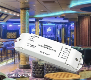 DMX512 signal amplifier BC-812 <strong>LED</strong> signal amplifier <strong>DMX</strong> splitter - Product Image 2