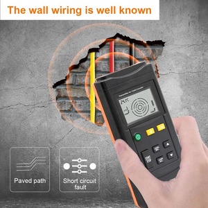 RuoShui 7501 כבל איתור 12V-400V AC DC גלאי בודק מקצועי מחתרת חוט רשת Finder מתכת צינור קו Tracker