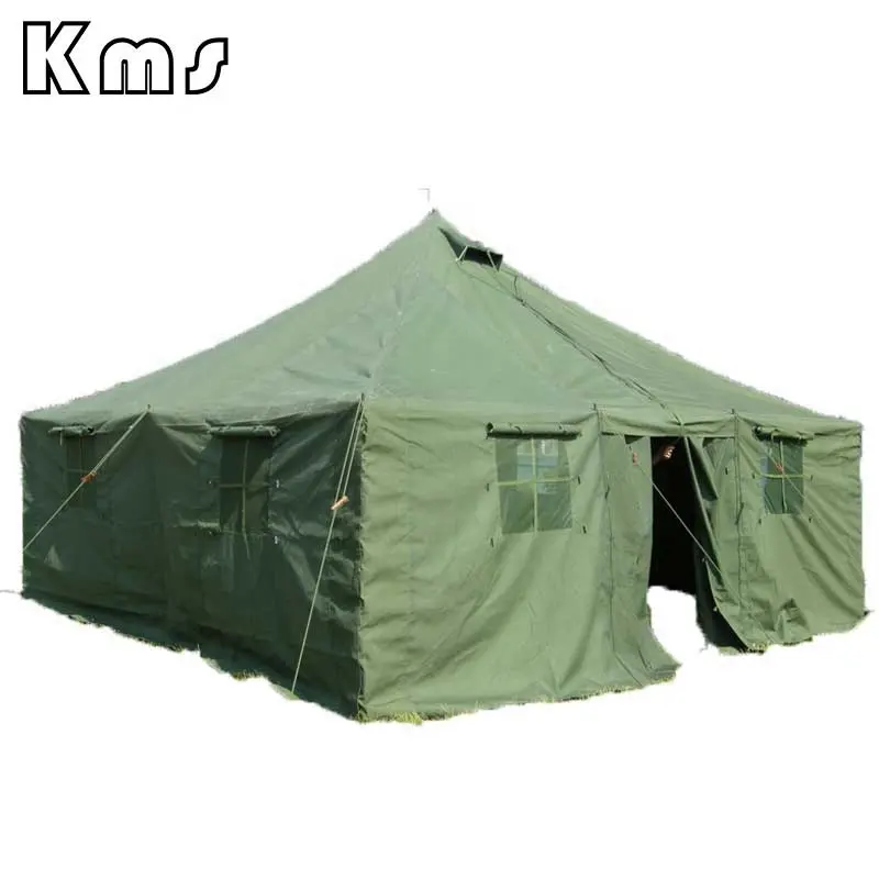 KMS Custom 10 Person Double Layers Metal Poles Large Beach Emergency Shelter Water-Proof Camping Outdoor Tent