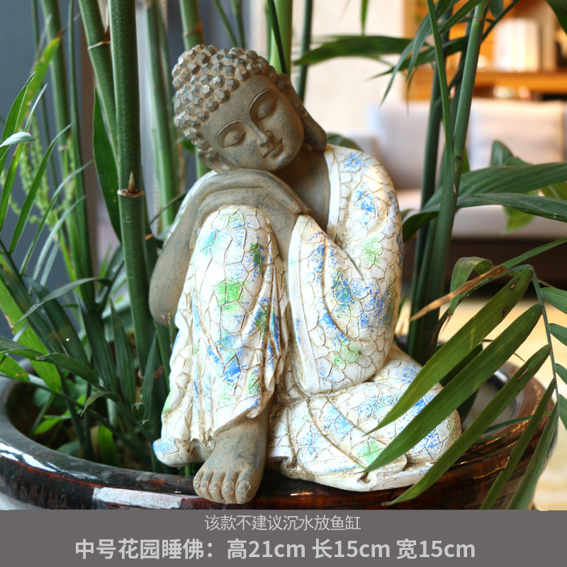 Medium garden sleeping buddha