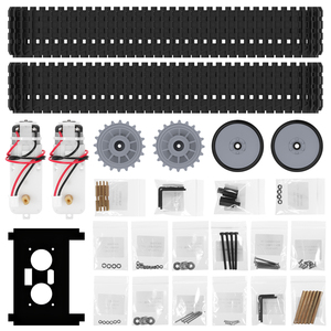 Kit di combinazione casuale motore + cingolato ruota cingolata Kit per Smart Car Robot Kit ruote elettriche per Arduino 4WD Robot Smart Car - Product Image 2