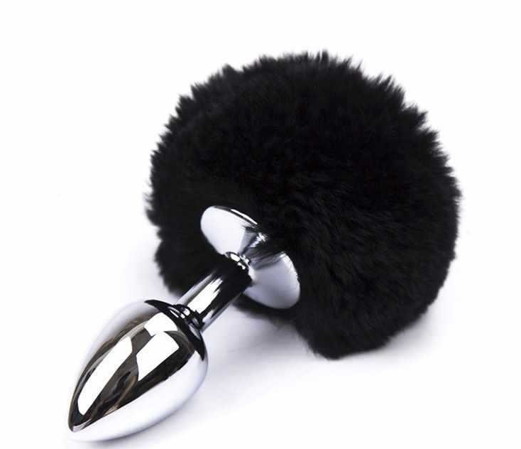 Rabbit tail-black
