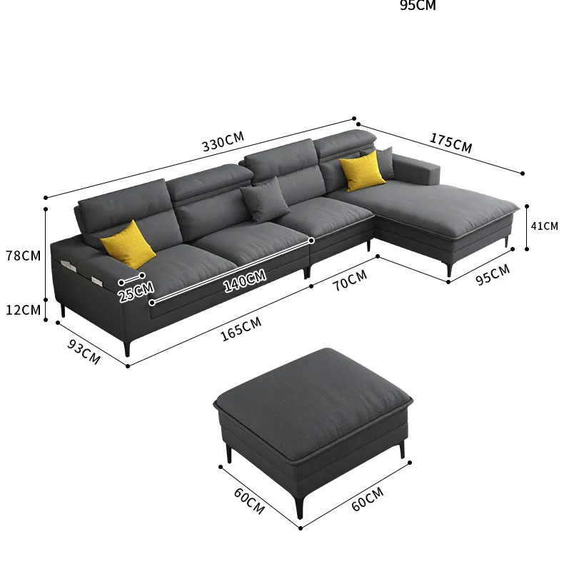 Good quality living room for living leather luxury furniture house sofa set