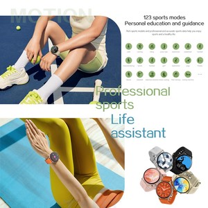 2023 Runde Frauen Smart Watch ZL73E Smart Watch Fitness Tracker 1,39 Zoll große HD-Bildschirm Smartwatch wasserdicht mit 100 Sportarten