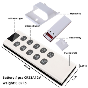 Trasmettitore telecomando digitale universale RF 433MHz codice di apprendimento Wireless per interruttore 1/2/3/4/6/8/10 pulsante 2262/EV1527 - Product Image 5