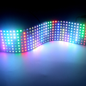 WS2812B LED Digital flessibile indirizzabile individualmente pannello luminoso WS2812 8*8 16*16 8*32 Pxiels modulo Matrix Screen DC5V