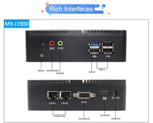 Dual Lan Mini Fanless Pc Quad Core Cele J1900 Dual LAN Win7/8/10/Linux OS Desktop Mini Pc - Product Image 4