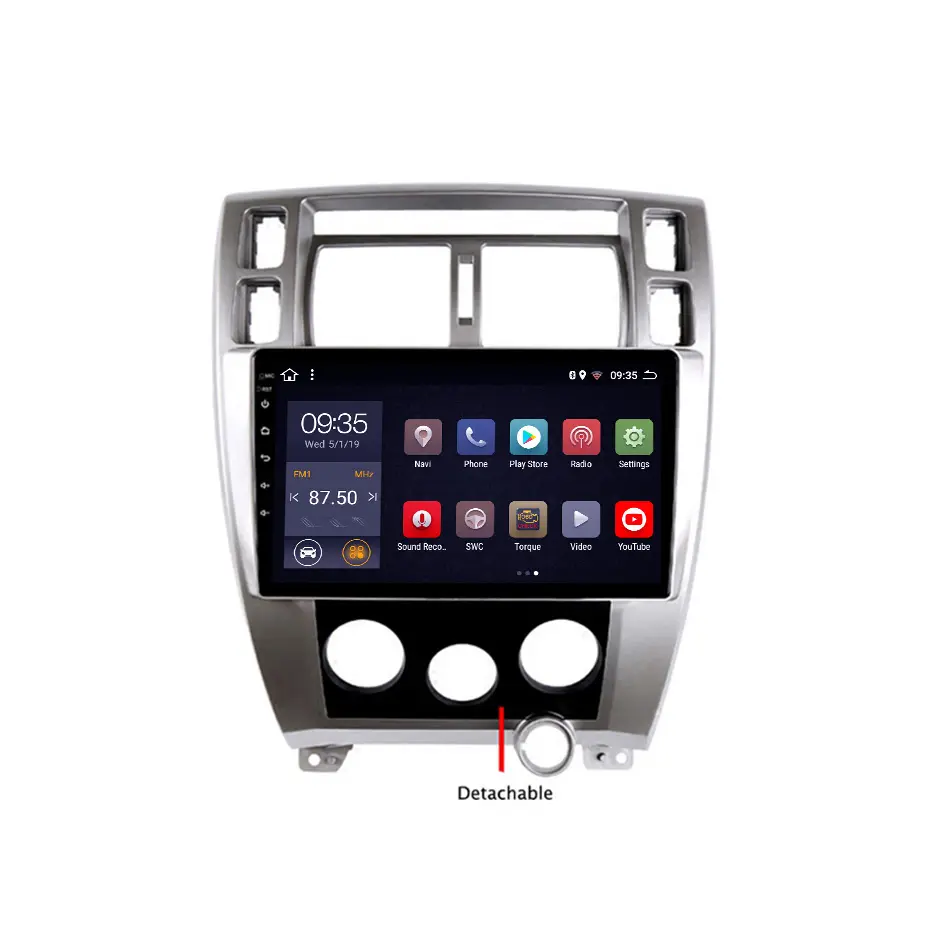 QLED-reproductor de dvd para coche, radio Estéreo, sistema multimedia de navegación gps, 9 pulgadas, 8 núcleos, Android 11, para Hyundai Tucson 2006-2013