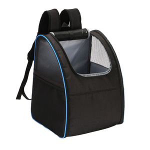 Ayarlanabilir katlanabilir evcil hayvan seyahat çantası bez ve küçük hayvanlar için örgü sırt çantası kediler köpekler için yansıtıcı şerit nefes tasarım - Product Image 1
