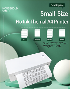 AIXW New Design A4 Receipt Printer Thermal A4 Self Report Printer for <strong>Excel</strong> PDF File Bluetooth <strong>Function</strong> Connect to Android IOS - Product Image 2