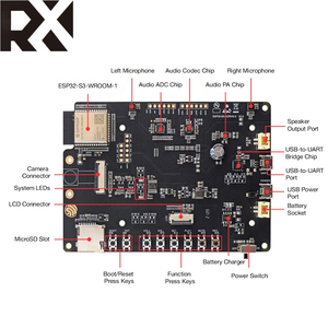 TZ ESPRESSIF 8 MB flaş ESP32-S3 çip ESP32-S3-Korvo-2 multimedya geliştirme kurulu - Product Image 2