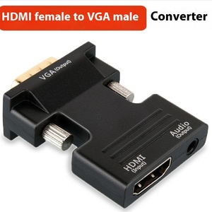HD <strong>Computer</strong> Display for H DMI Female to VGA Male Adapter Converter with Audio for Projector &amp; Set-Top Box - Product Image 3