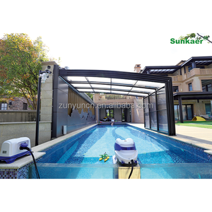 Fast Delivery Customized Polycarbonate Retractable <strong>Pool</strong> <strong>Enclosure</strong> <strong>Cost</strong> Residential <strong>Pool</strong> <strong>Enclosure</strong> Mobile Cover for <strong>Pool</strong> - Product Image 1