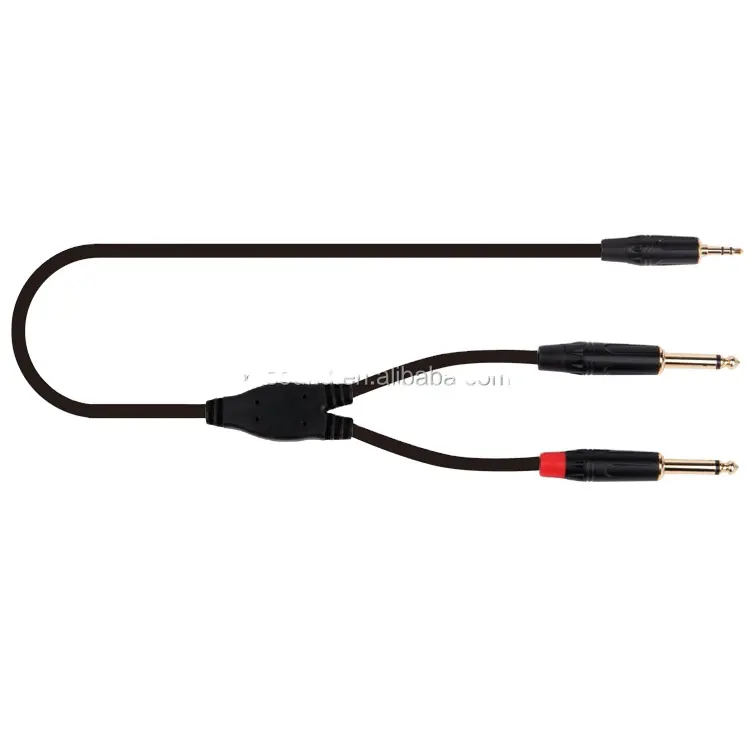 2 male to 1 female high grade 3 core rca audio cable