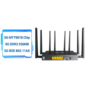 Hot bán 4G/5G Wifi Router với khe cắm thẻ Sim openwrt LTE Router 3000Mbps 3 cổng LAN mt7981b được xây dựng trong esim wifi6 5g CPE Router - Product Image 1
