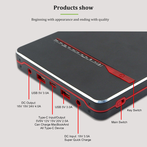 Banco de energía portátil 40000 mAh Pantalla LED DC USB PD65W Salidas Bancos de energía para computadora portátil y teléfonos móviles Cargador de respaldo - Product Image 4