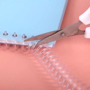Nylon-Notizbuch mit Doppelring-Draht dornen Doppelschleifen-Draht buch mit PVC-Kamm-Metalls pulen ringen PVC-Bindungs ring